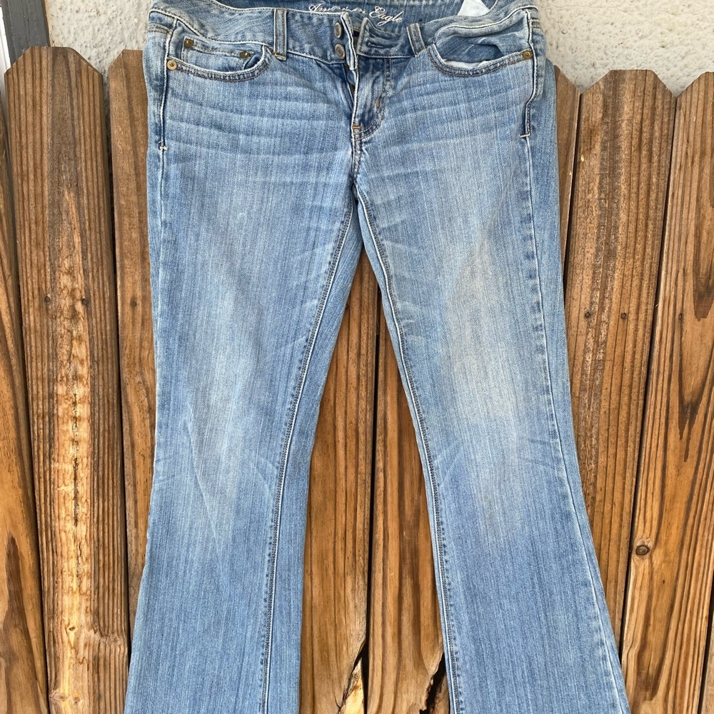 American Eagle Outfitters Light Blue Flare Jeans